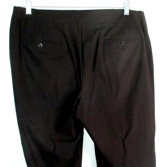 Chico's Women's Black Mid Rise Wide Straight Led Zip Front Dress Pants Size 16 - Picture 5 of 8